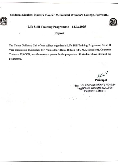 Life-Skill-Training-Report